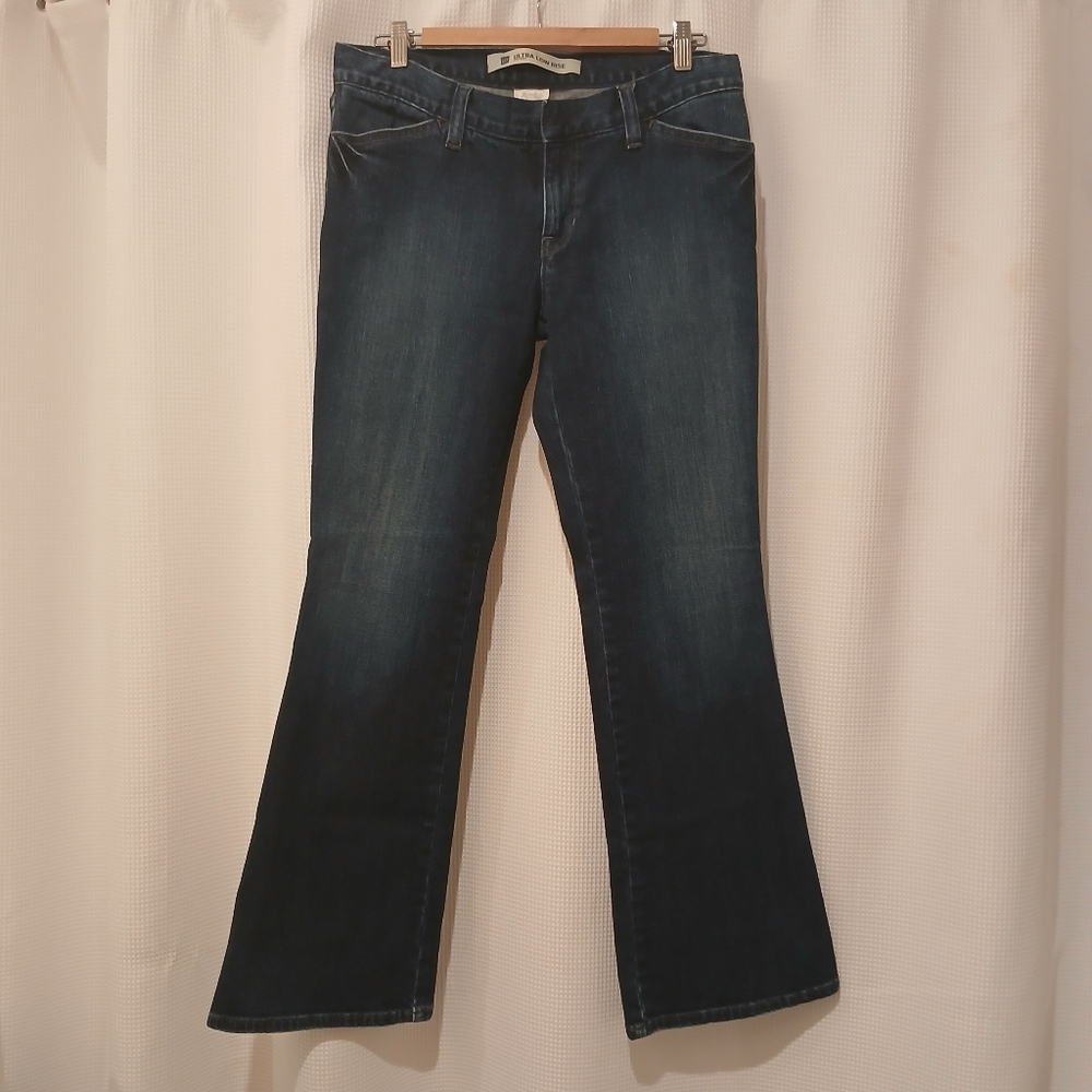 Vintage Holiday 2004 GAP Women's Ultra Low Rise Stretch Jeans  Dark Blue size 10